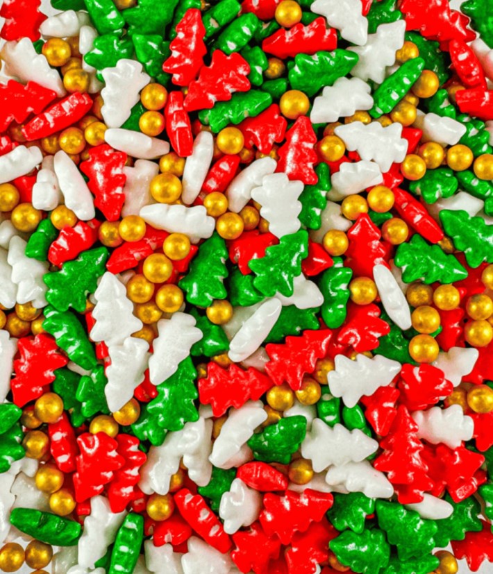 Sprinkles de Natal Mix Árvores - 90g 