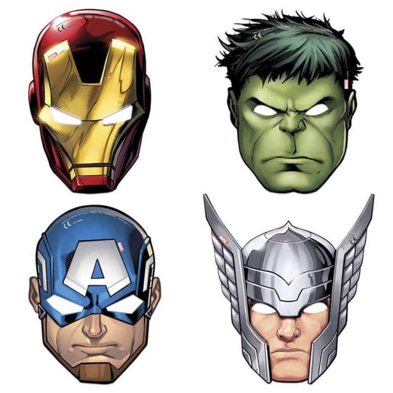 Máscaras Avengers 