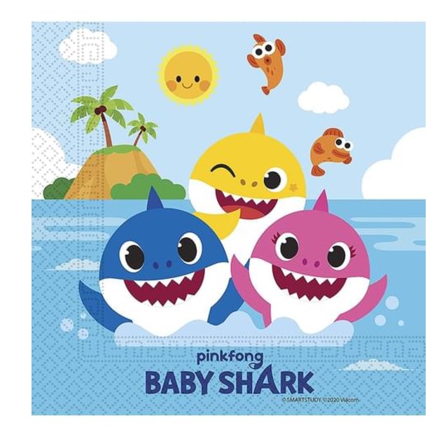 Guardanapos Baby Shark 