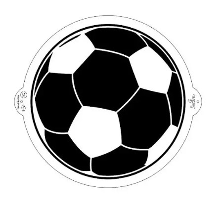 Stencil Bola de Futebol