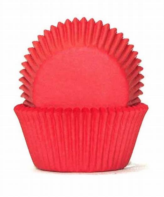 Mini Formas para Cupcake Vermelho 