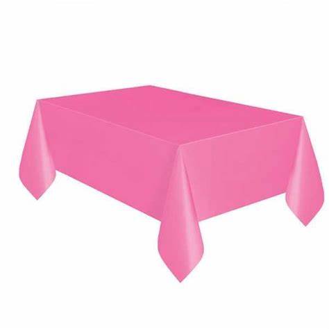 Toalha de Mesa Retangular Rosa Choque