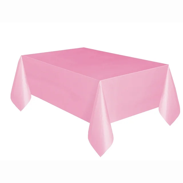 Toalha de Mesa Retangular Rosa Claro