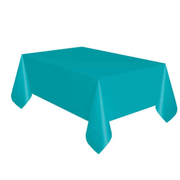 Toalha de Mesa Retangular Azul Turquesa