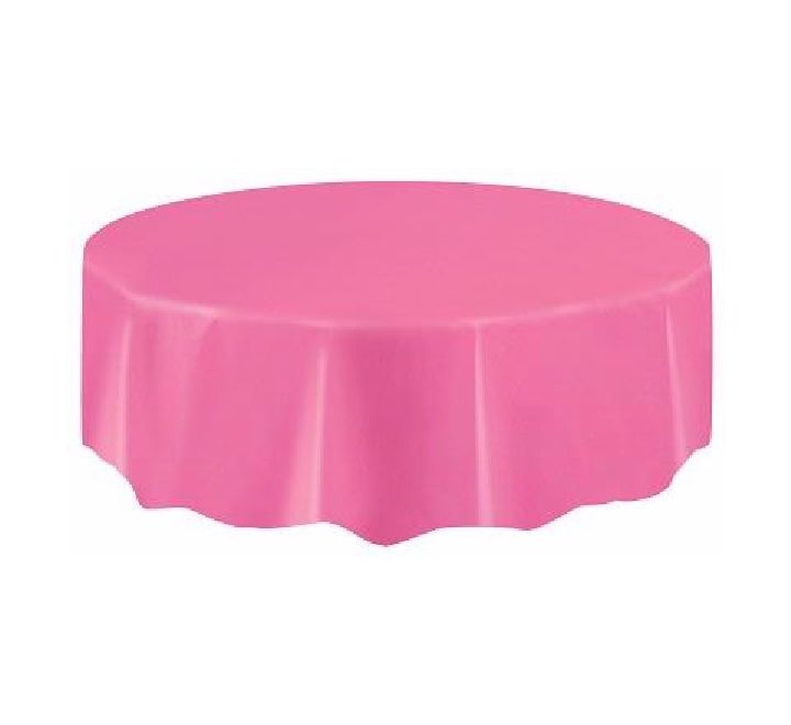 Toalha de Mesa Redonda Rosa Choque