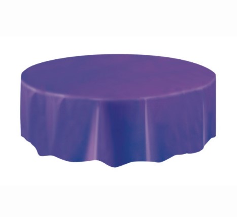 Toalha de Mesa Redonda Roxo