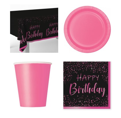 Kit de Festa Happy Birthday Pink