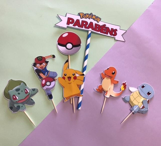 Topo de Bolo Pokémon