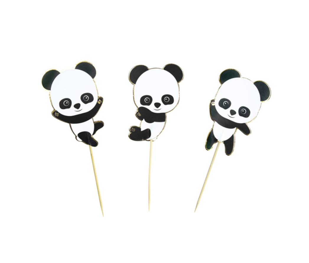 Topos de Bolo Panda