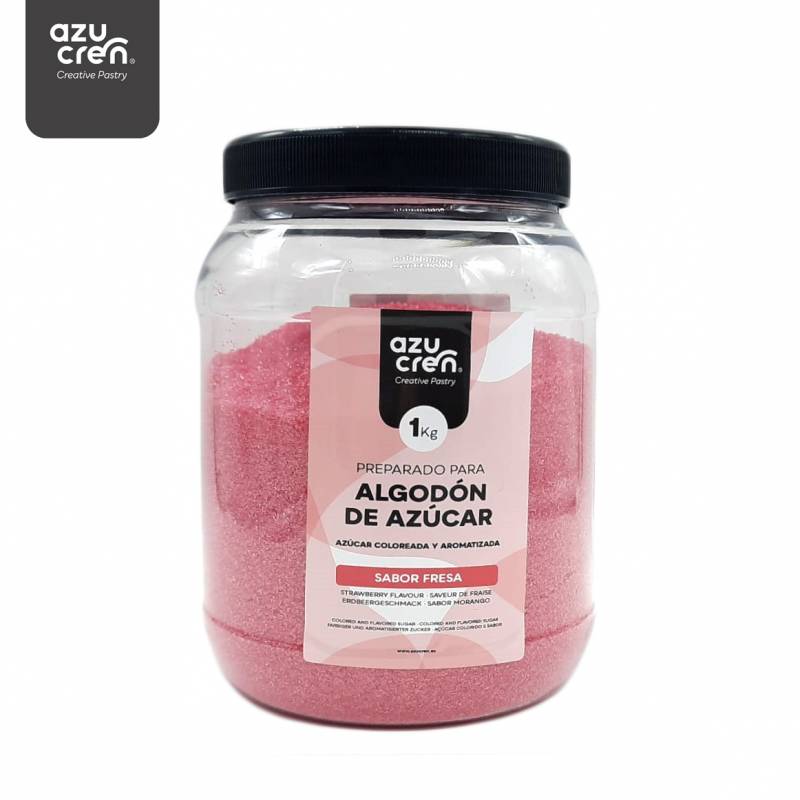 Açúcar para Algodão Doce Sabor Morango